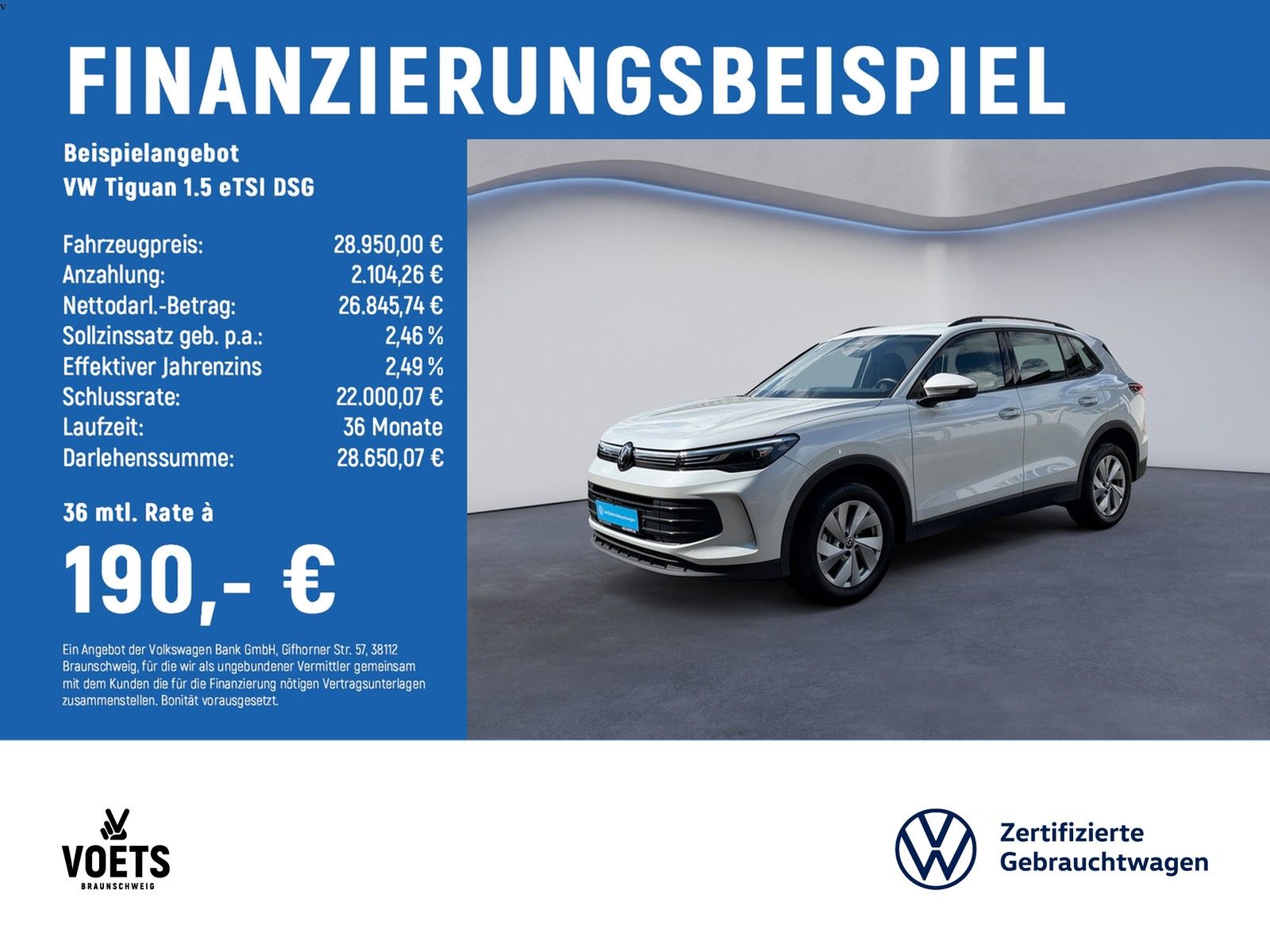 Volkswagen Tiguan 1.5 eTSI DSG LED+RearView+Navi