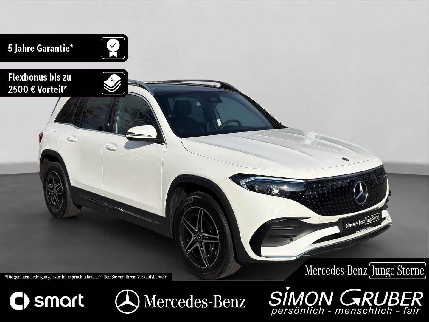 Fahrzeugabbildung Mercedes-Benz EQB 300 4M AMG Pano HUD Leder Distronic 7Sitze