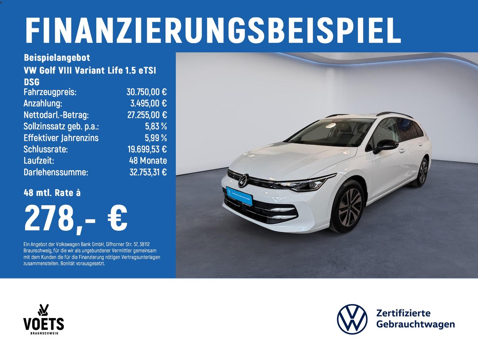 Volkswagen Golf VIII Variant Life 1.5 eTSI DSG RearView+ACC