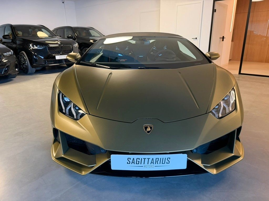Lamborghini Huracán EVO Spyder 1HD Verde Gea Lift CarbonSitz foto 3