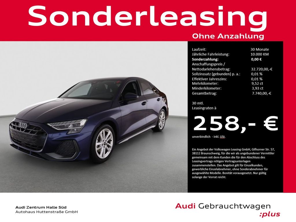 Audi A3 Limousine 30 TFSI S line LED NAVI+ KAMERA 18"