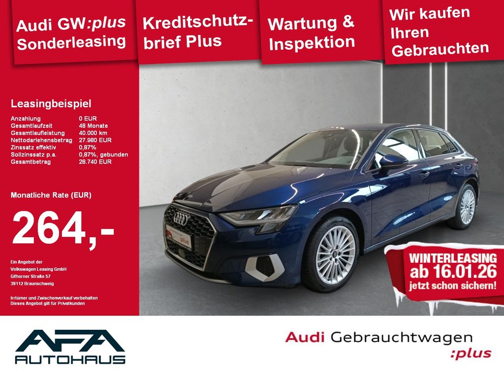 A3 Sportback 35 TFSI Advan. Smart.Int*PDC*GRA*SH