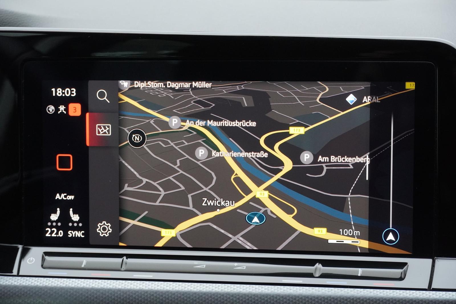 Volkswagen Golf VIII 1.0 Active LED Navi PDC Spurhalte DAB, миниатюра 14