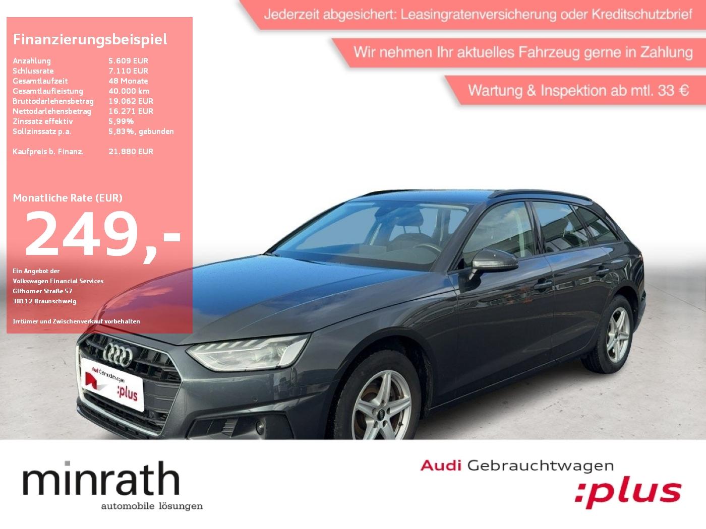 Audi A4 Avant 35 TFSI APP+DAB+VIRT+LED+NAVI+PDC