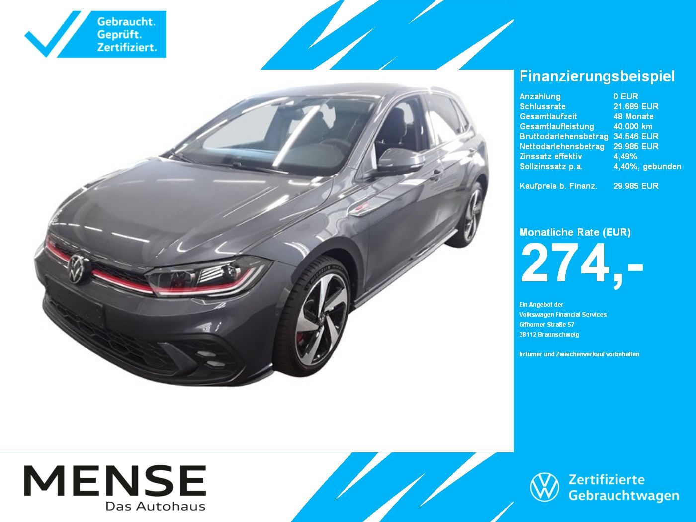 Volkswagen Polo 2.0 TSI GTI DSG IQ.Light|Matrix|Beats|LED|L