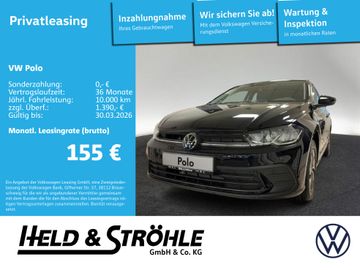 Volkswagen Leasingangebot: Volkswagen Polo Life 1.0TSI SHZ Klima IQ-Drive Light-Assist