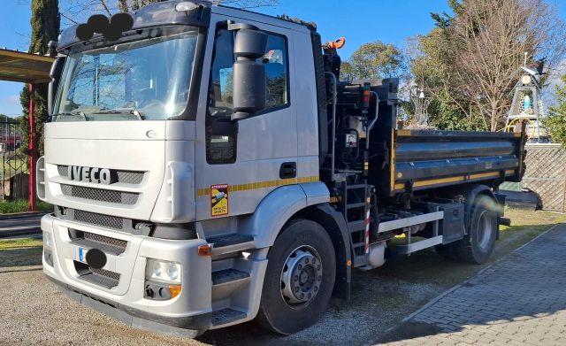 Otros IVECO EUROCCARGO 180 E 24 GRU E CASSONE RIBALTAB