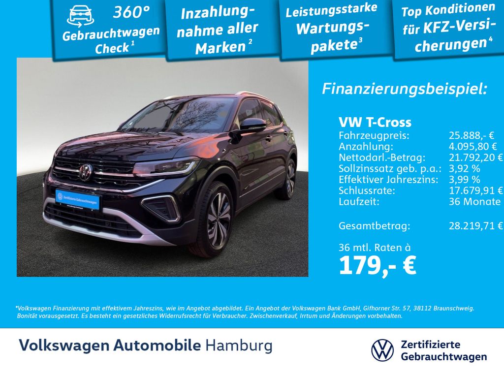 T-Cross 1.0 TSI Style DSG ACC Navi LED Sitzhzg