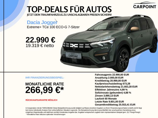 Dacia Jogger Extreme+ TCe 100 ECO-G 7-S *Sonderaktion*