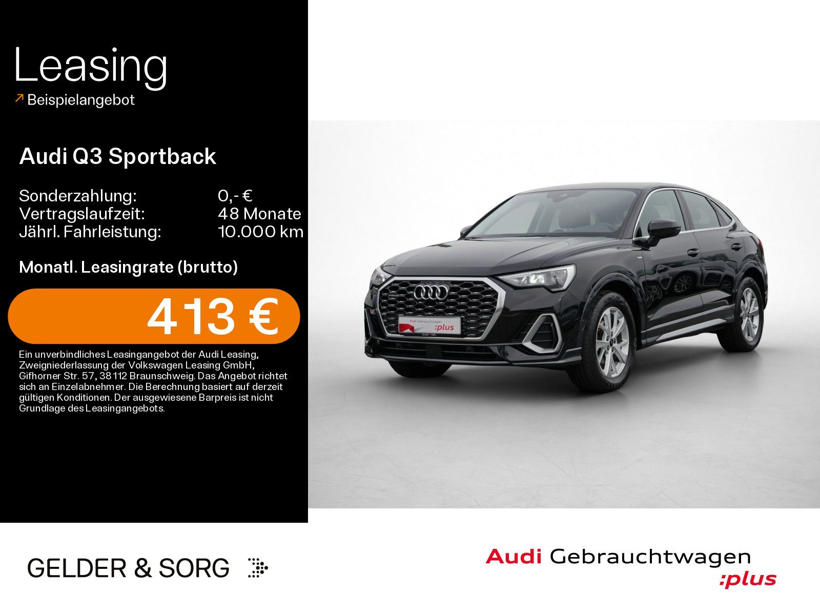 Audi Q3 Sportback 35 TDI qu. S line LED*AHK*RFK*ACC