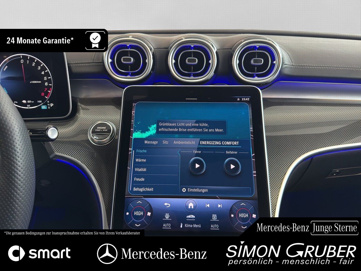 Fahrzeugabbildung Mercedes-Benz C 300 e AMG Pano HUD Burm 360 Sitzklima Massage