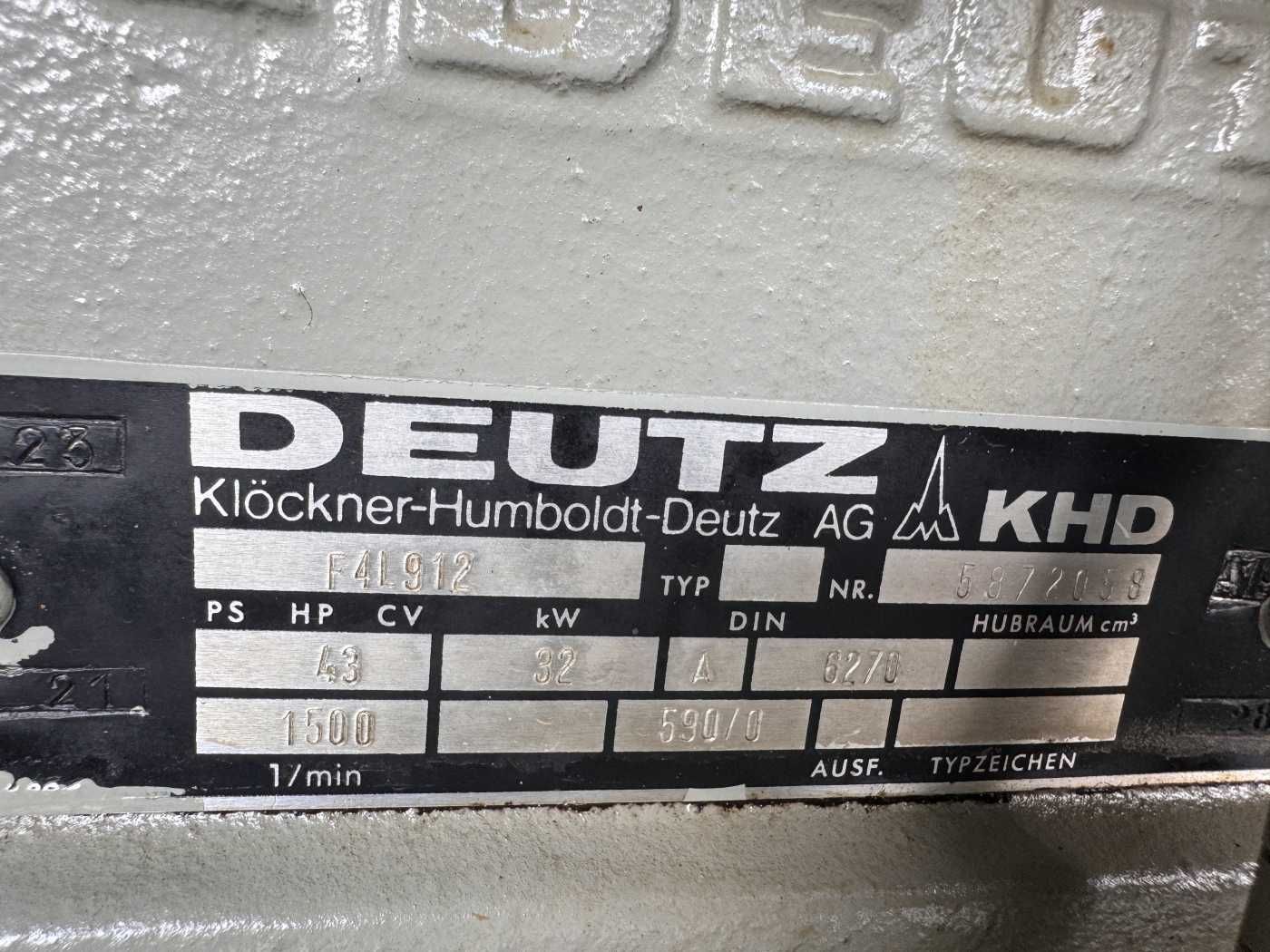 Fahrzeugabbildung Andere Bay Stromaggregat 35kVA 1.967h Deutz