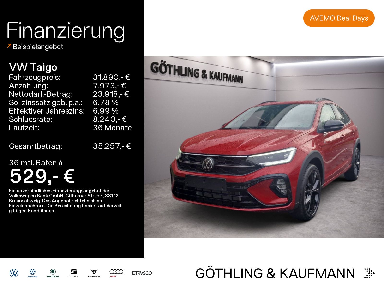 Volkswagen Taigo R-Line 1,5 l TSI OPF 110 kW (150 P S) 7-Ga