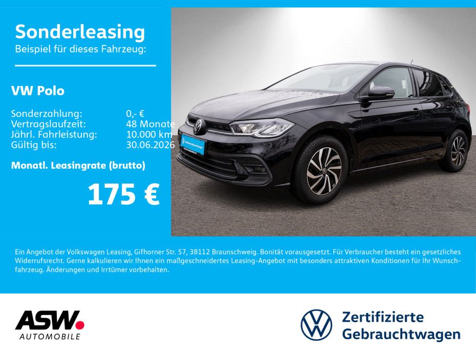 Polo Life 1,0 TSI Navi Klima RFK PDC SHZ LED
