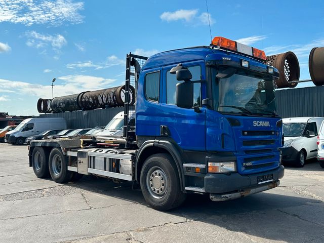 Scania P420 Hakenlift, 2008, 6x2, 420 PS