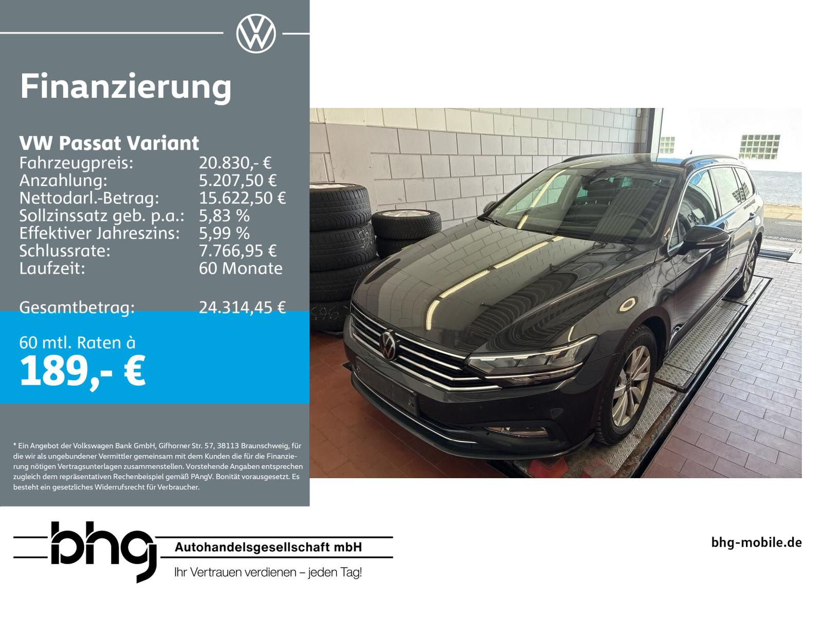 Volkswagen Passat Variant 2,0 TDI SCR  DSG