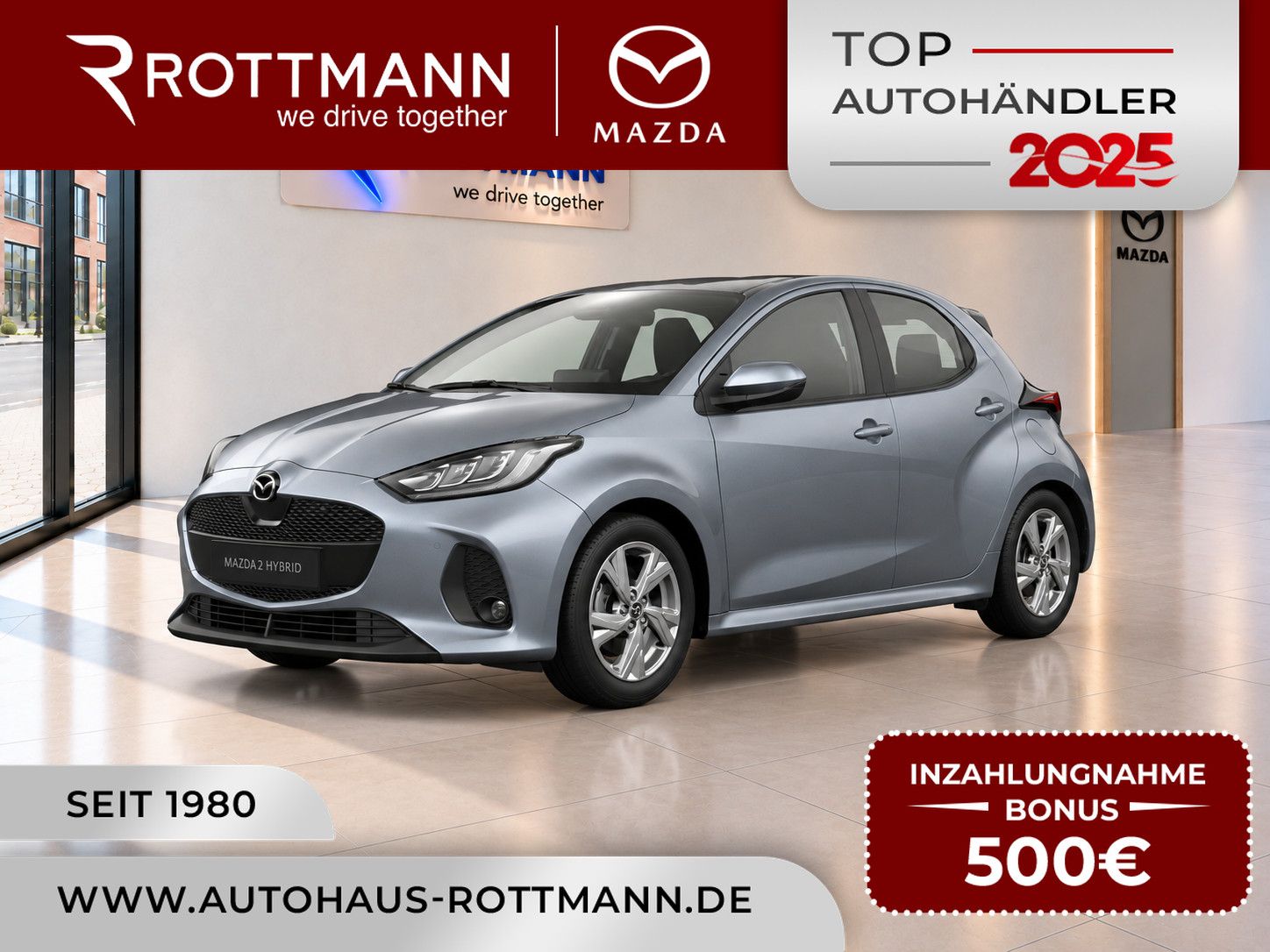 Mazda 2 Hybrid 2026 1.5L VVT-i Aut. EXCLUSIVE-Line