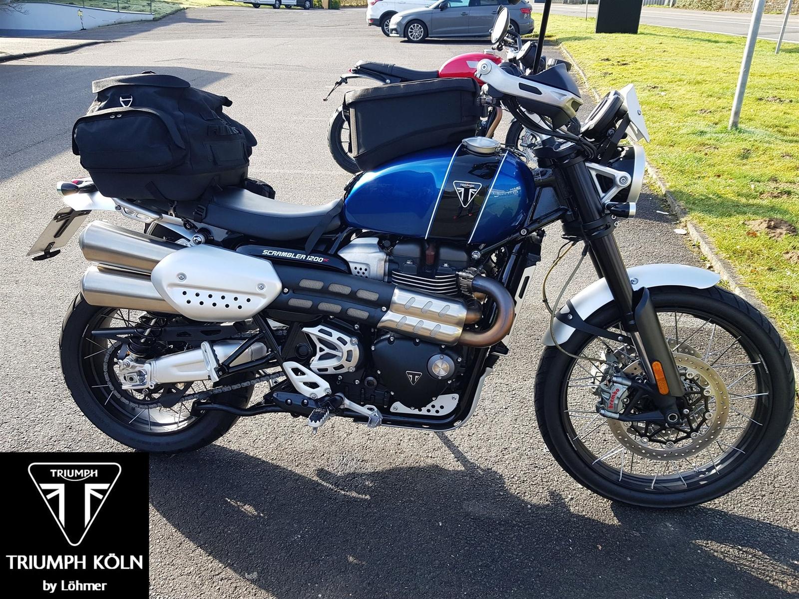 Triumph Scrambler 1200 XC mit viel Zubehör