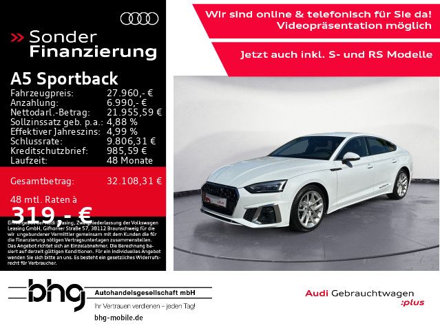 Audi A5 Sportback 45 TFSI quattro S-line LED/Kamera/A imagem 2