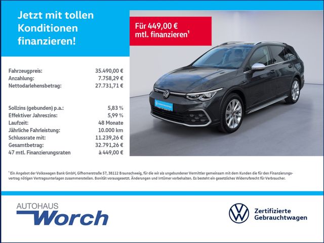 Golf VIII Alltrack 2.0 TDI DSG KAMERA+AHK+NAVI+