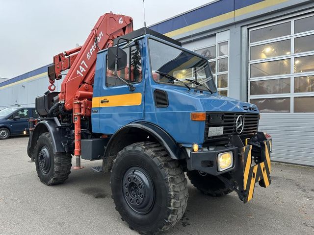 Unimog U 1500 (425) Ferrari Kran 147.2A*Jib* TÜ...