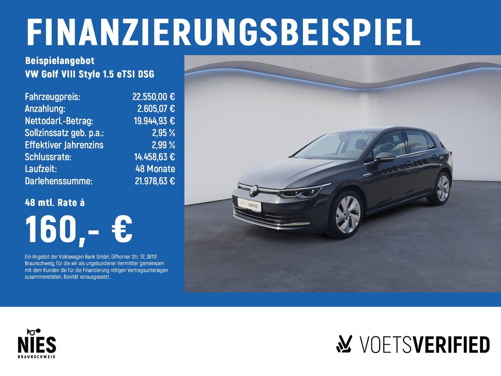 Volkswagen Golf VIII Style 1.5 eTSI DSG LED+KLIMA+ACC+SHZ