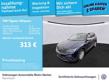 Volkswagen Leasingangebot: Volkswagen Tiguan Allspace 2.0 TDI Life Navi AHK LED uvm