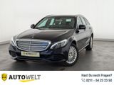 Mercedes-Benz C 400 T Exclusive 4Matic LED+NAVI+RFK+SHZ+LEDER+ - Mercedes-Benz C-Klasse: Blau