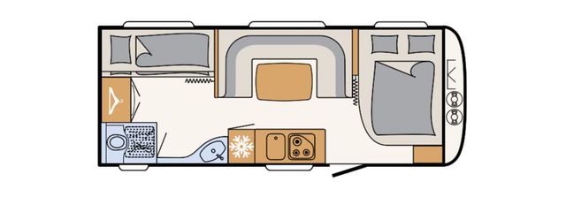 Dethleffs Camper 540 QMK Etagenbetten 