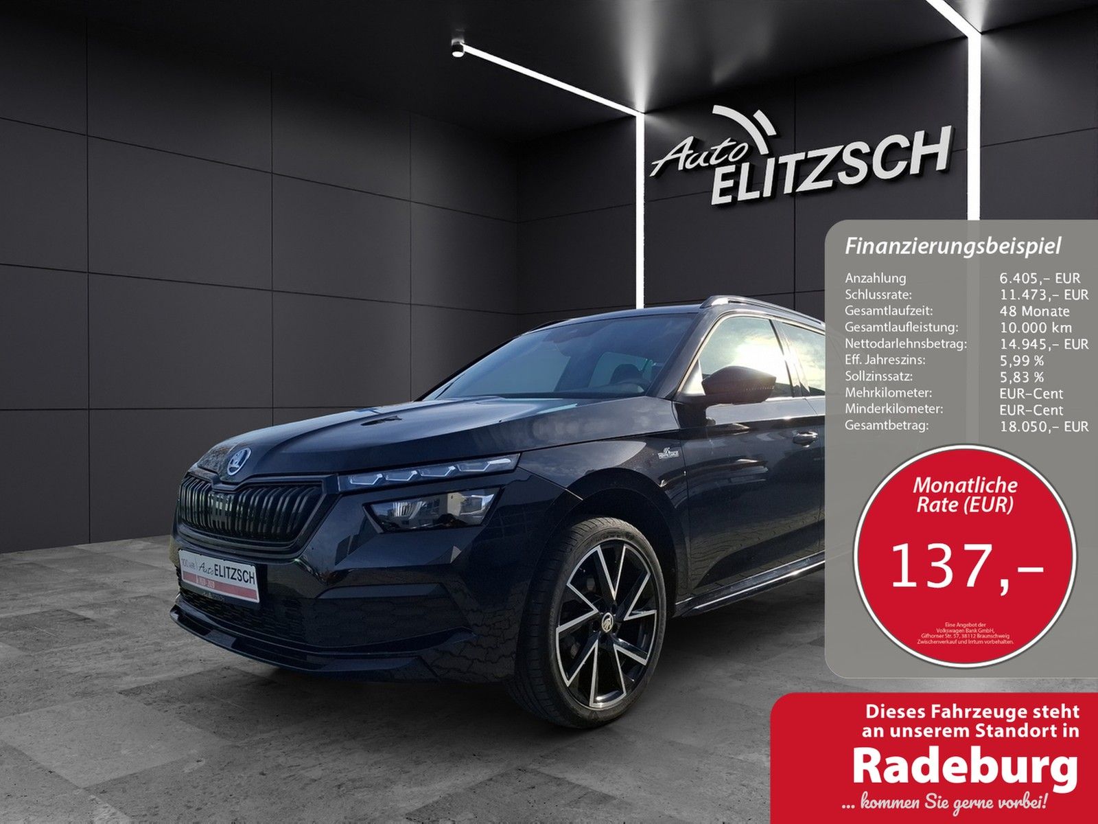 Fahrzeugabbildung SKODA Kamiq TSI Monte-Carlo LED Navi AID Pano ACC PDC