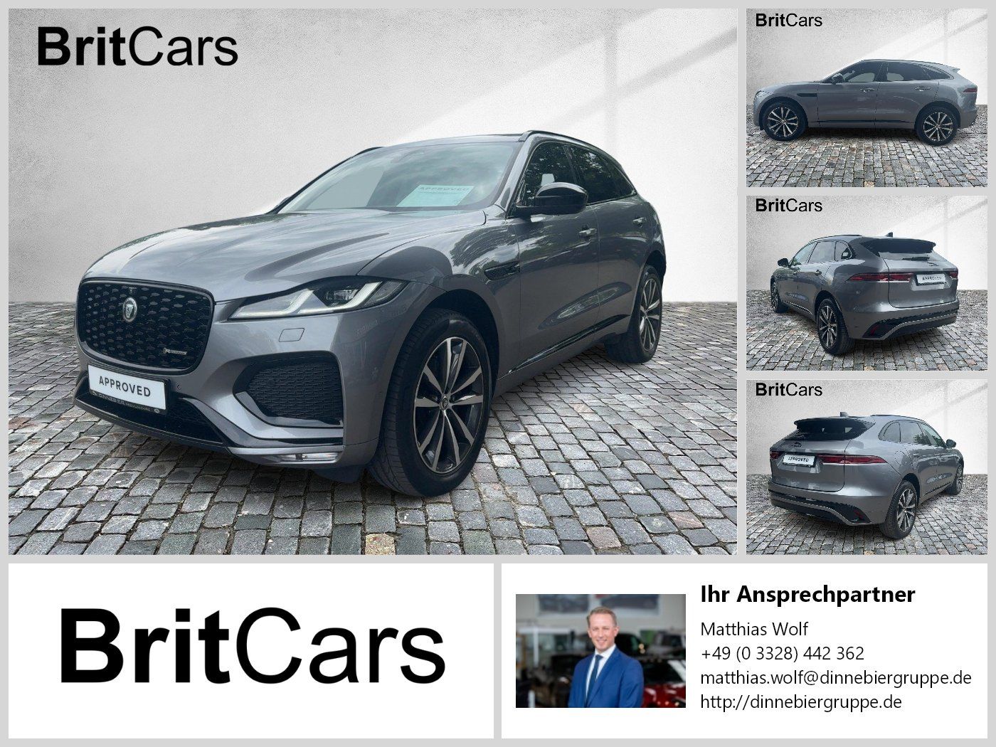 Jaguar F-PACE D200 R-Dynamic SE ACC CAM DynLicht LED LM
