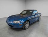 Mazda MX-5 10th Anniversary Top Zustand - mit Benzin-Antrieb: Blau, Teilleder, Cabrio