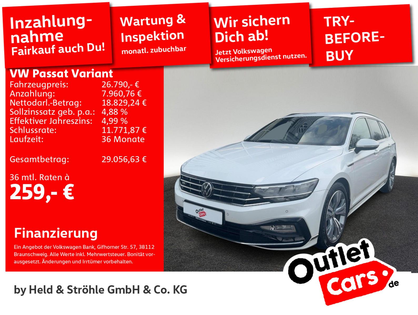 Volkswagen Passat Variant R-Line 2.0TDI DSG Business AHK NA