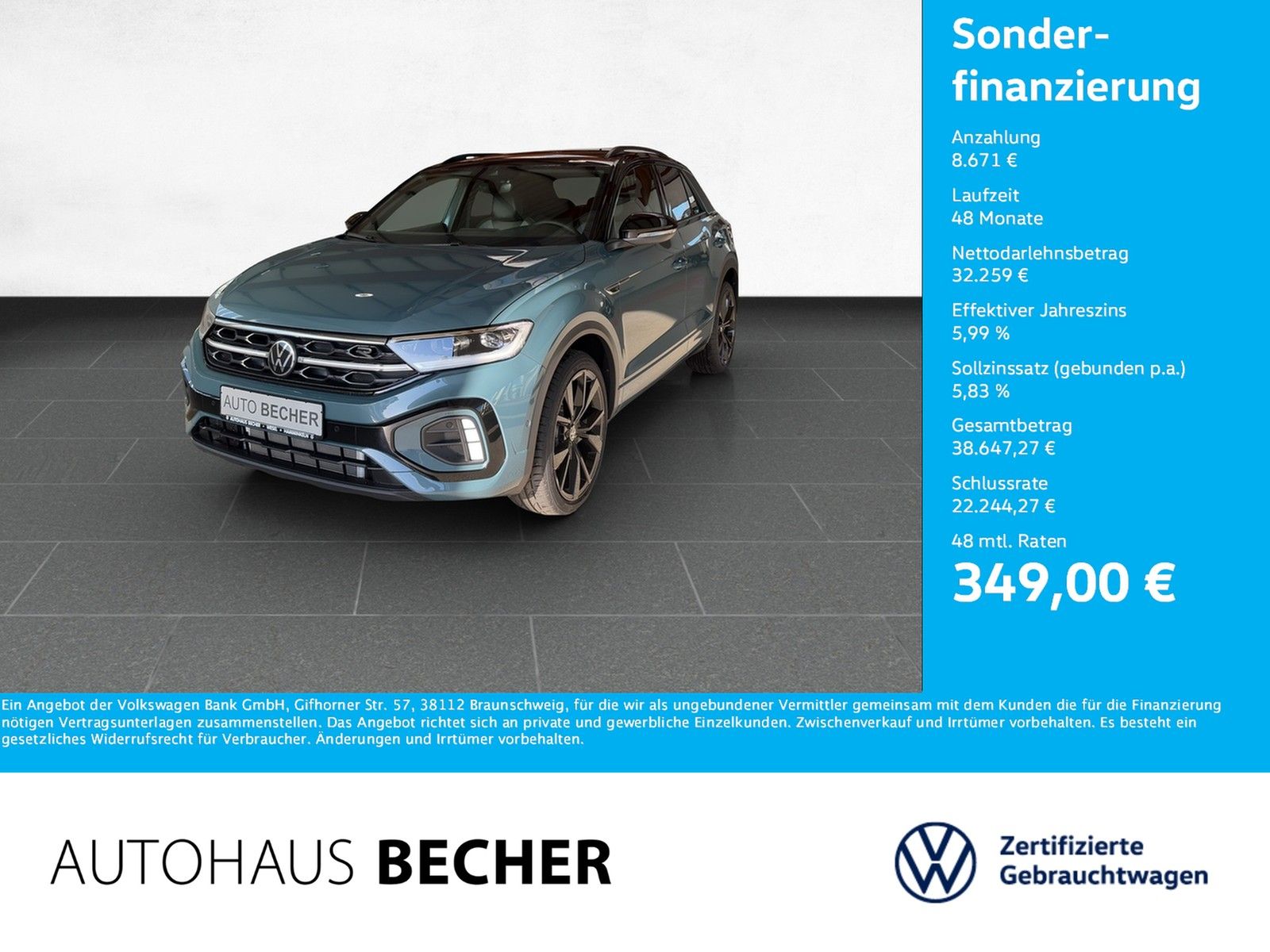 Volkswagen T-Roc R Line 1.5 TSI DSG AHK Navi LED Rückfahrk foto 1
