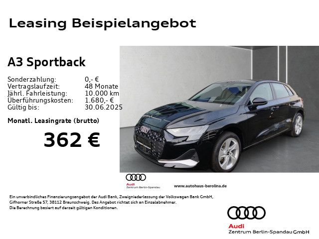 AUDI A3 Sportback 30 TFSI Adv. S tronic *GRA*PDC+*