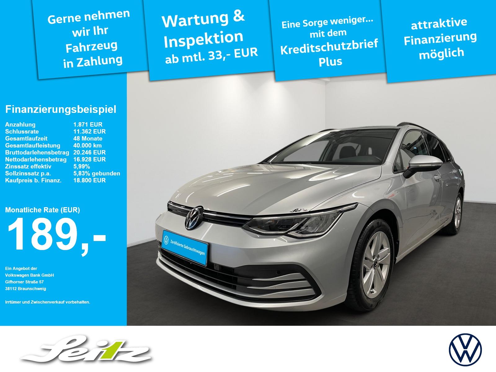 Volkswagen Golf VIII Variant 1.5 eTSI Life *LED*KAMERA*SITZ