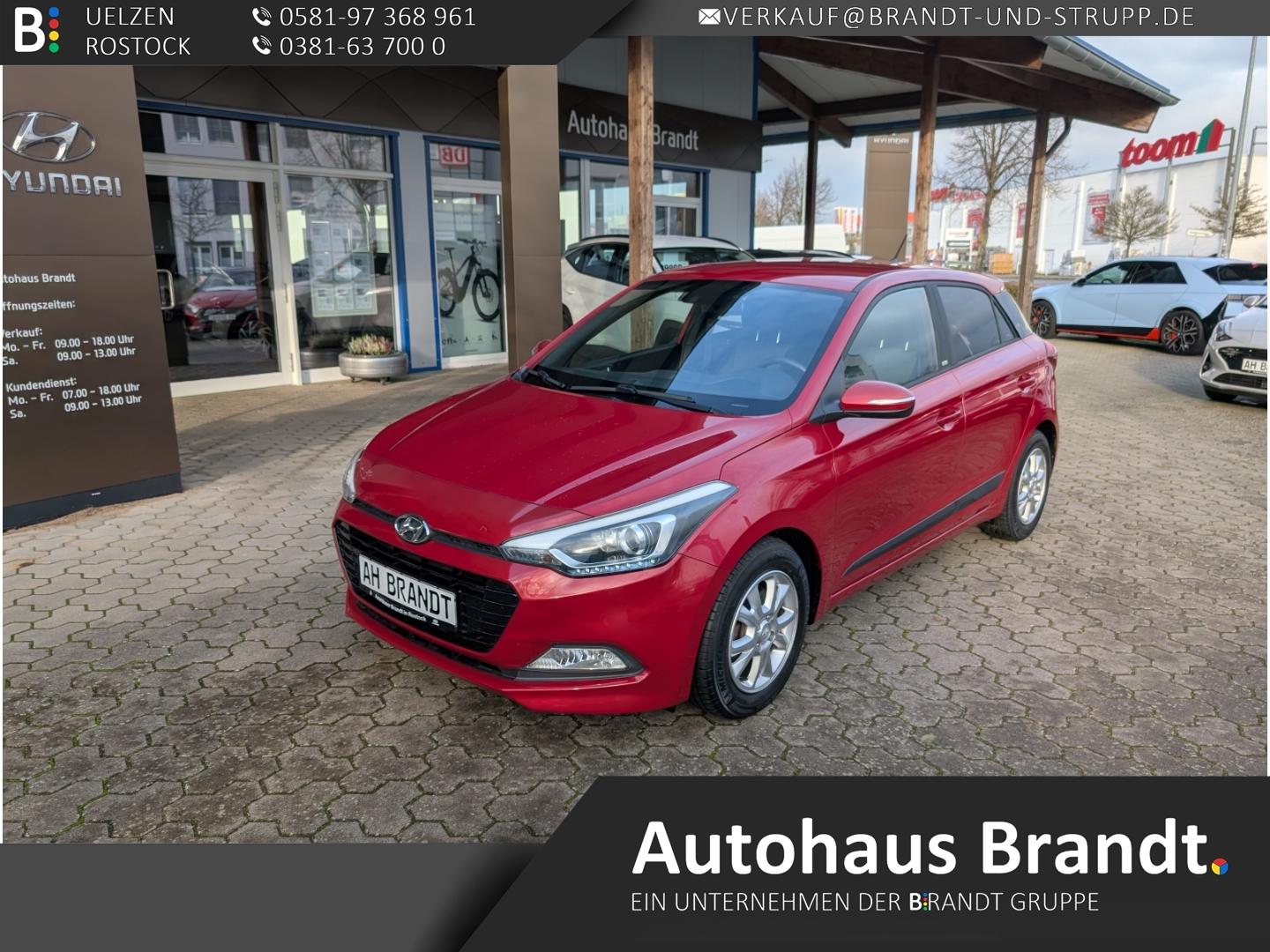 Hyundai i20 blue Passion SHZ LenkradHZG Spurhalteass. Al