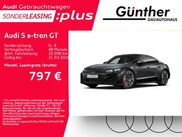 Audi Leasingangebot: Audi S e-tron GT QUATTRO++B&O+ALLRADLENKUNG+HEAD UP++