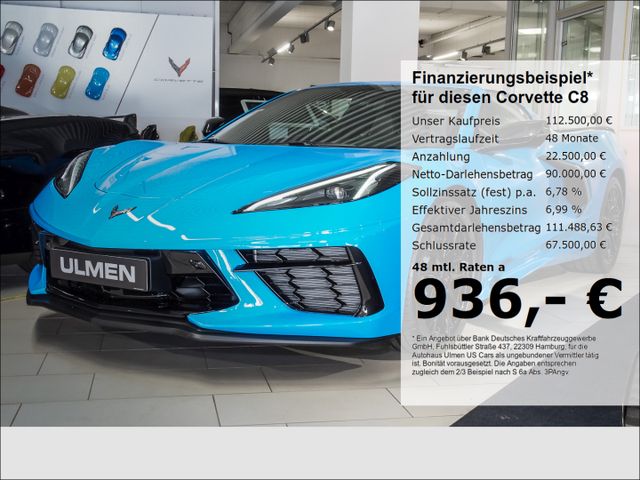 Corvette C8 Stingray Coupe 6.2 V8 3LT Voll Targa Z51 Lift