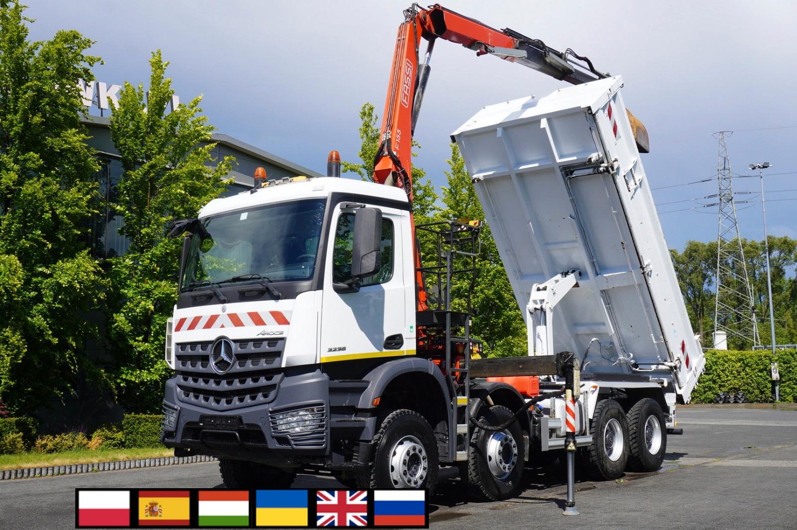 Mercedes-Benz Arocs 3236 8x4 / HDS Fassi F155A.0.22 / 2-sided
