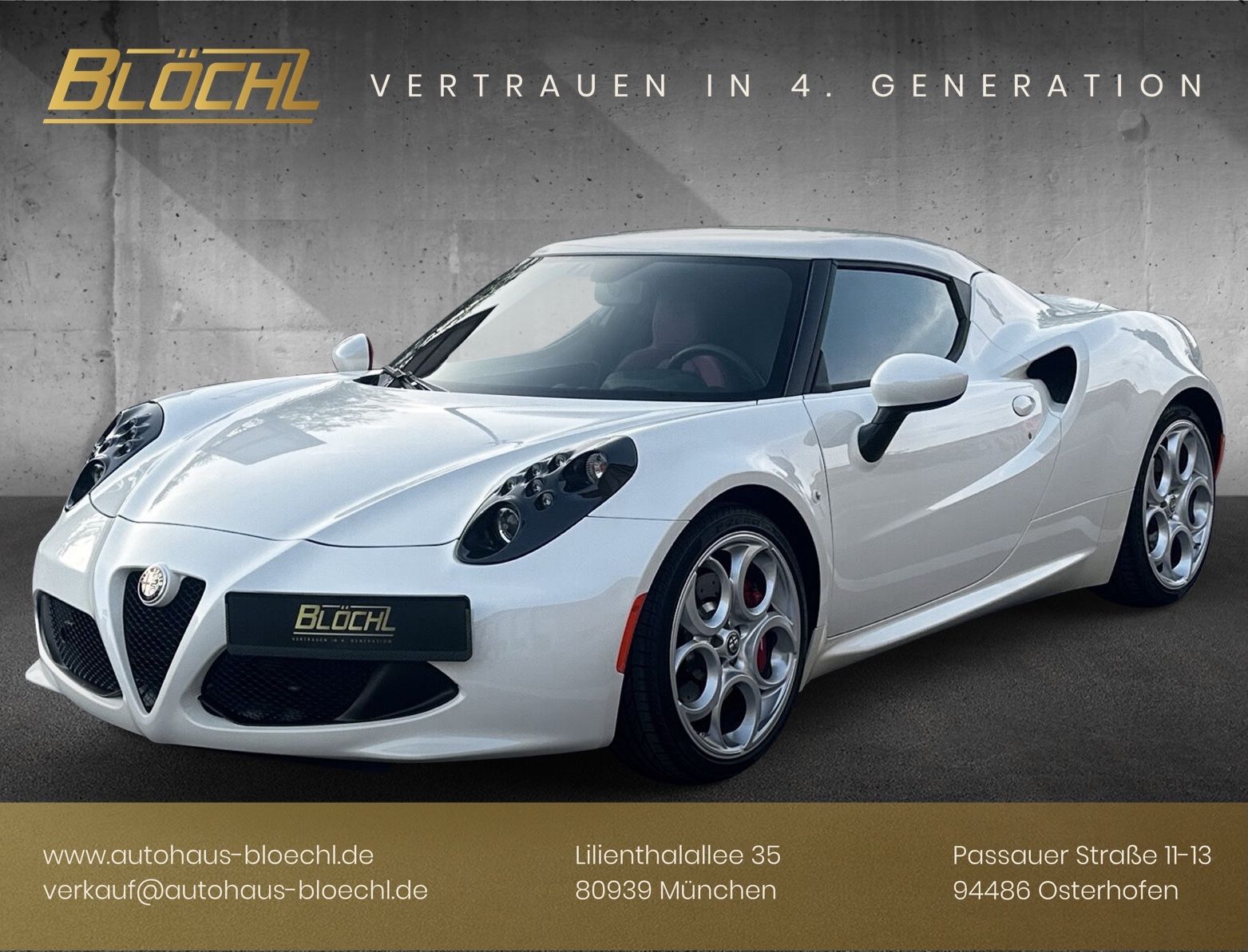 ALFA ROMEO 4C*1.Hand*Deutsches Auto*Carbon Scheinwerfer – Ansicht 1 von 17