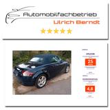Audi TT Roadster 1.8T 132 kW / TÜV+Insp. inkl. ZR neu - Audi TT aus 2002: Cabrio