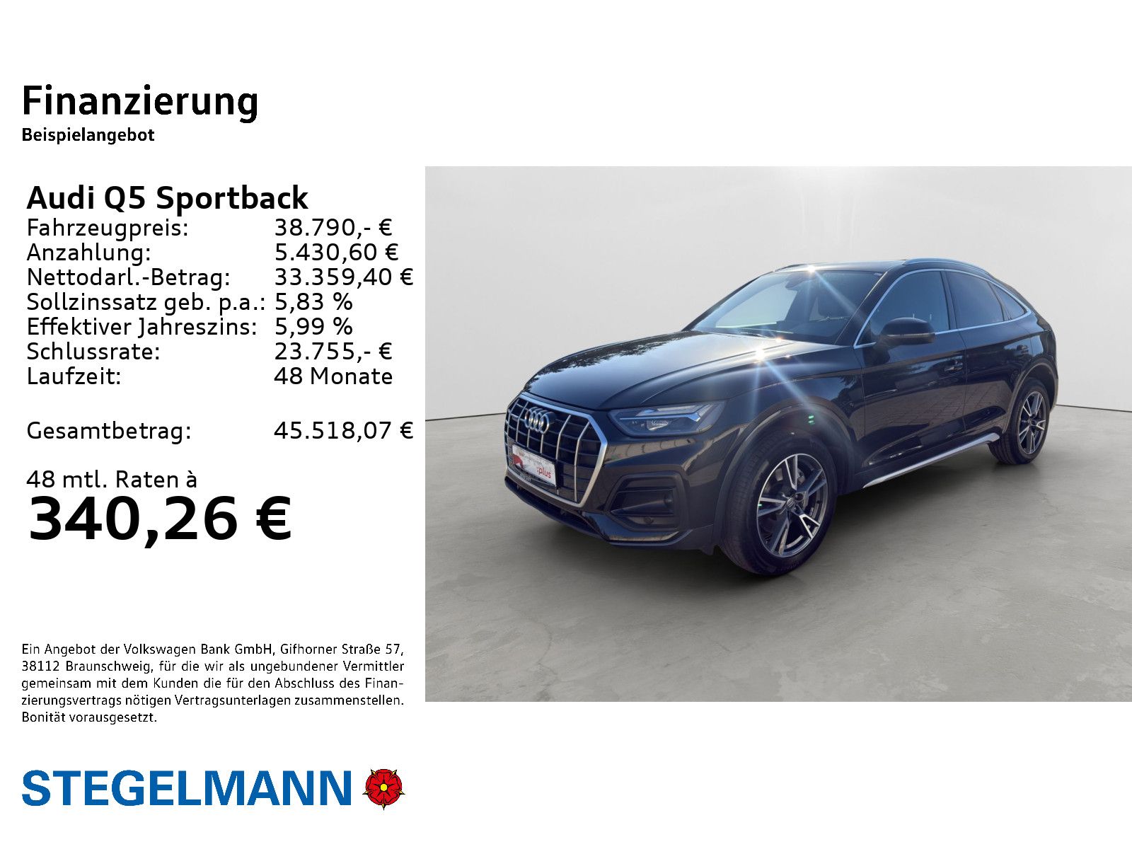 Audi Q5 Sportback 45 TFSI qu. S-Tronic advanced*Pano* imagem 2