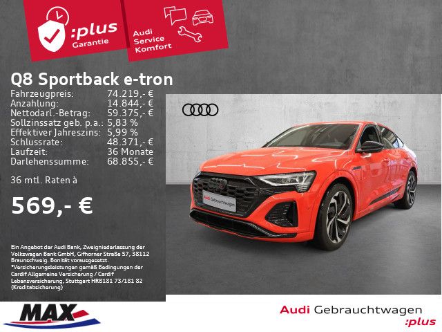 Audi Q8 Sportback e-tron 55 QU S LINE MATRIX+AHK+PANO