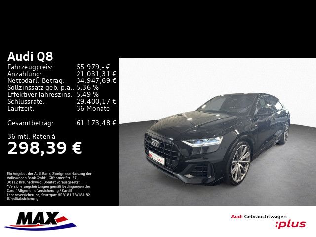 Q8 55 TFSI e QUATTRO S LINE LED+AHK+PANO+LUFT+VC