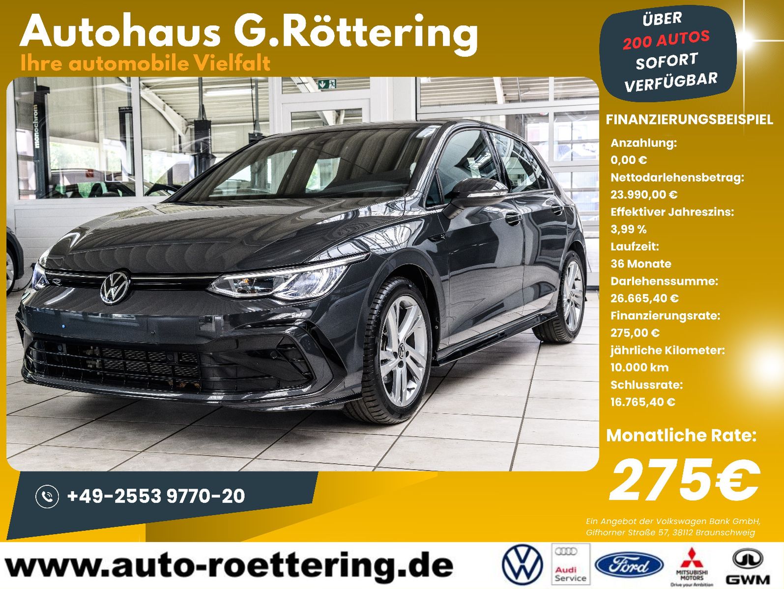 Fahrzeugabbildung Volkswagen Golf VIII R-Line +Led +Keyless+We Connect Plus
