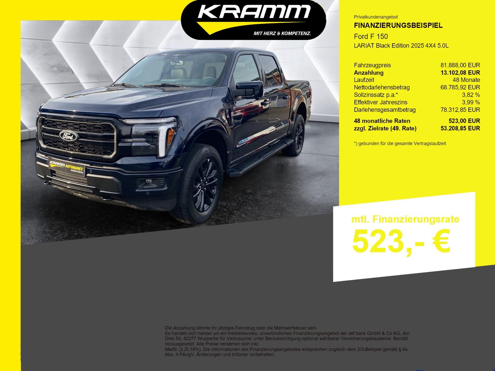 Ford F 150 LARIAT Black Edition 2025 4X4 5.0L