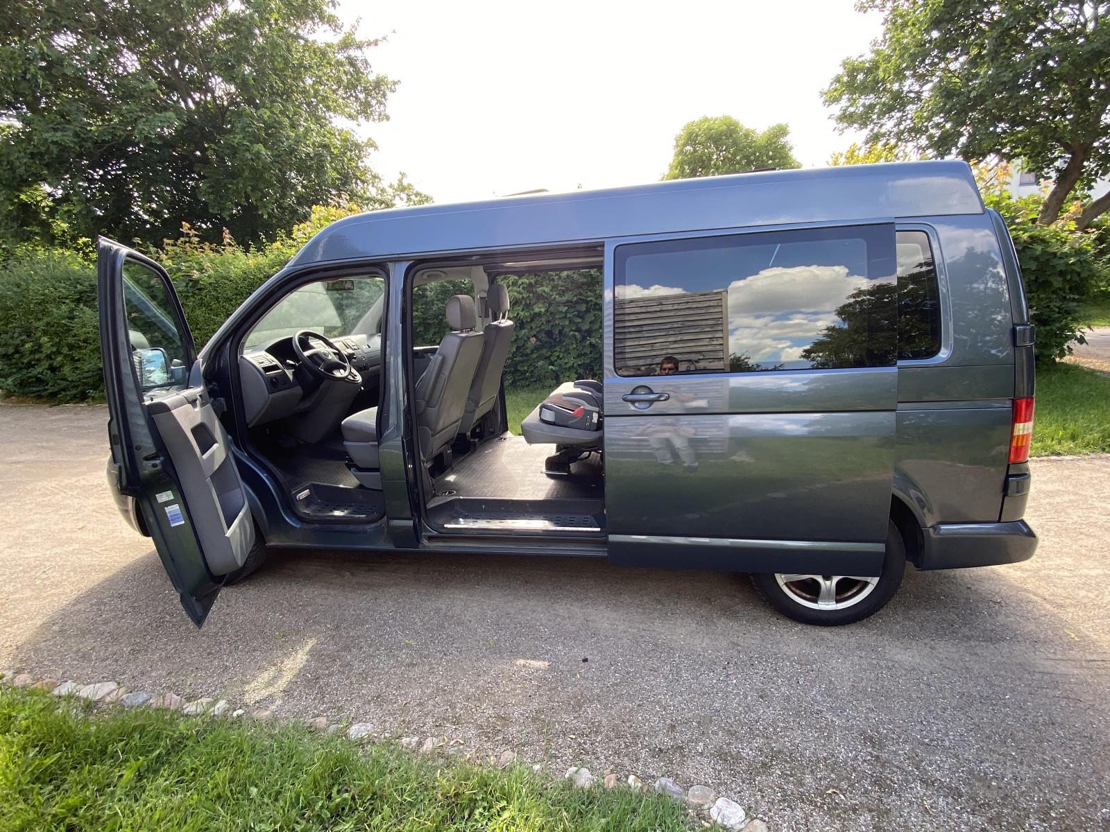 Volkswagen T5 lang, Mittelhochdach, LPG, Motor nur 25.000km