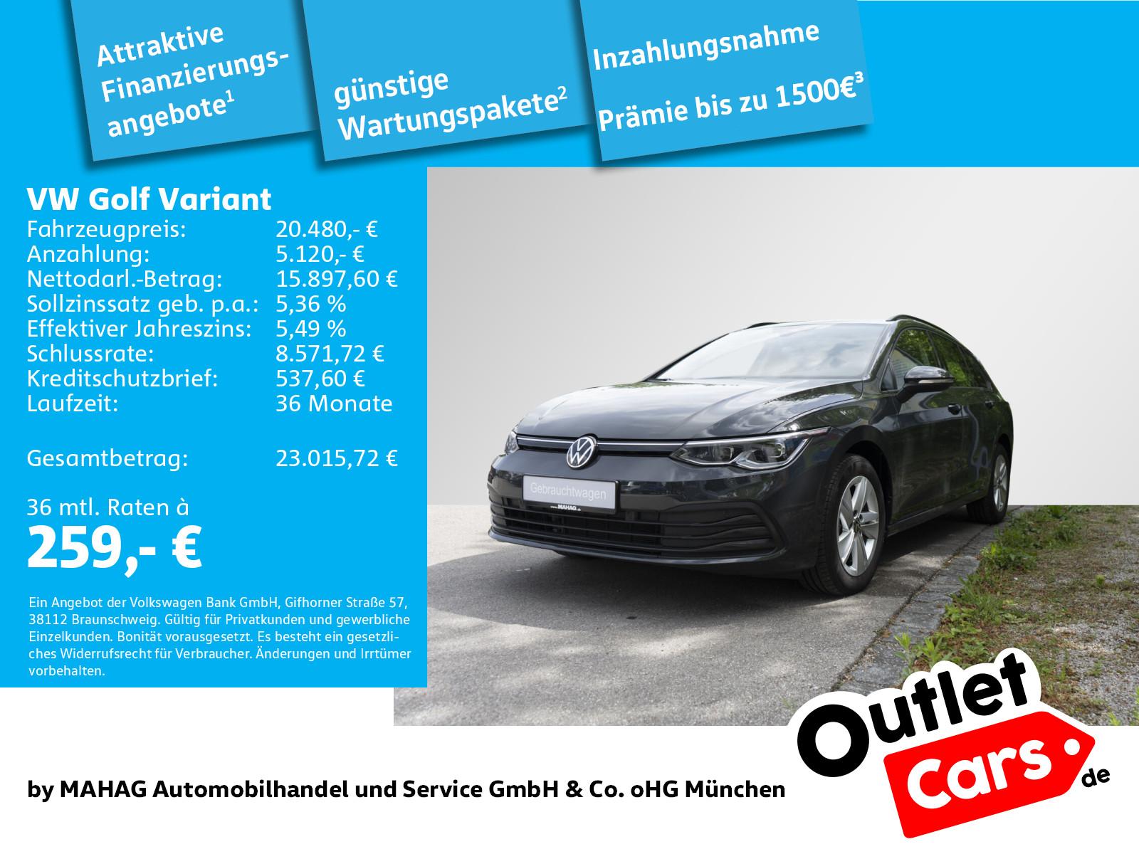 Volkswagen Golf VIII Variant Life 2.0 TDI IQ.Light Pano Nav