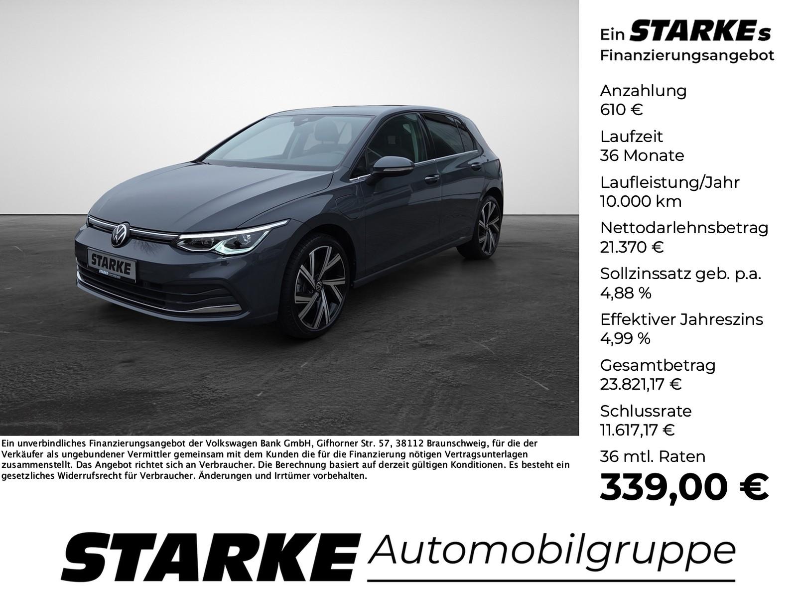 Volkswagen Golf 8 1.4 TSI DSG eHybrid Style LED Standhz Nav